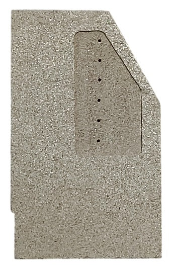 Charnwood Island 1 Rear Brick R/H (Mk1) (SHAPED) 248mm x 150mm x 30mm