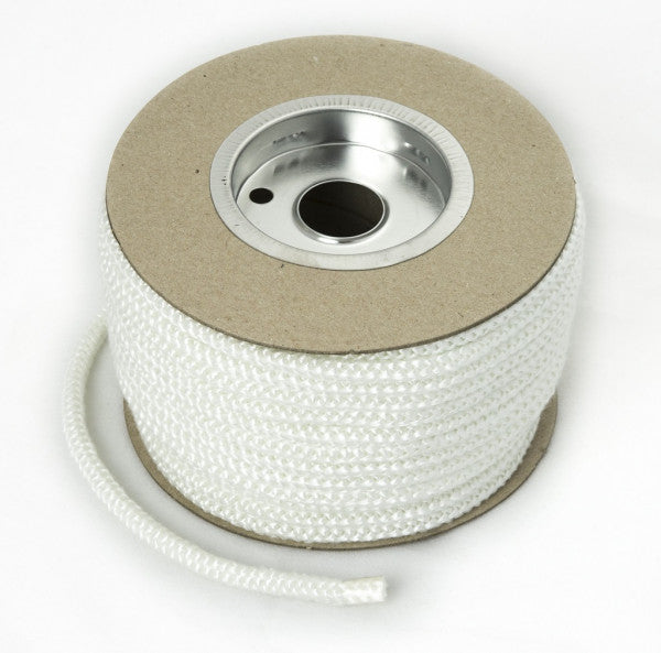 Stove Rope 8mm - 1 Metre Soft Rope Seal White