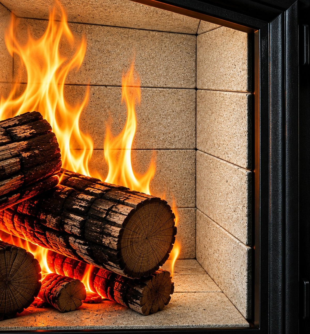 Vermiculite firebricks in use · Suitable for wood-burning & multi-fuel stoves