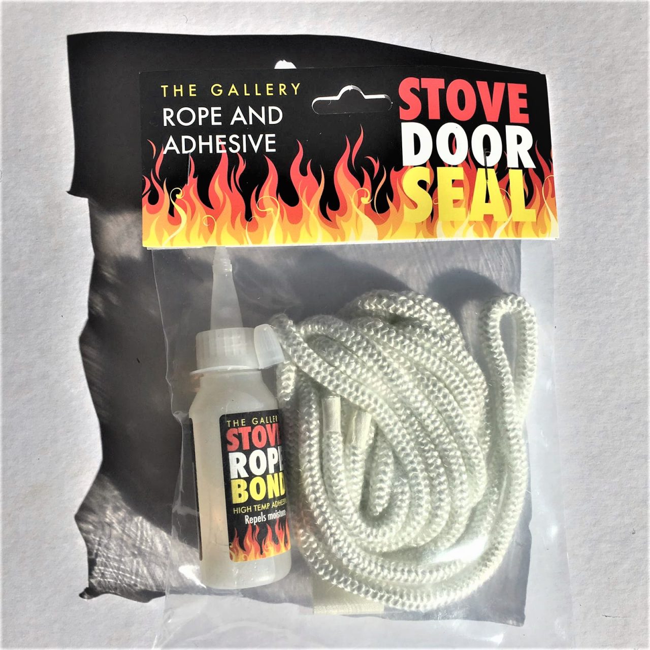 Soft Seal Rope Complete with Glue & End Sealing Tape 8mm Stove