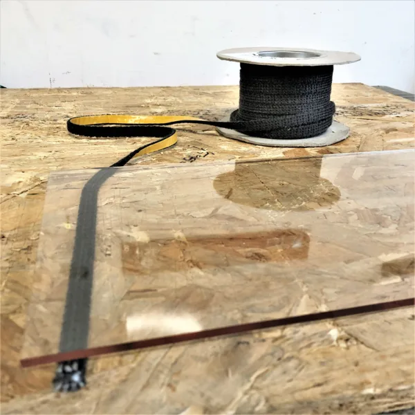 Self Adhesive Gasket Fibre Tape (Black) – 1 Metre